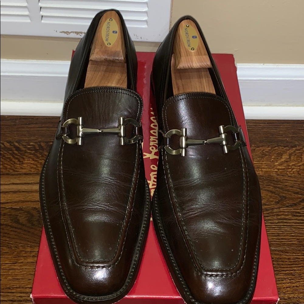 Salvatorre Ferragamo Deeper Auburn M29 Calf Loafer